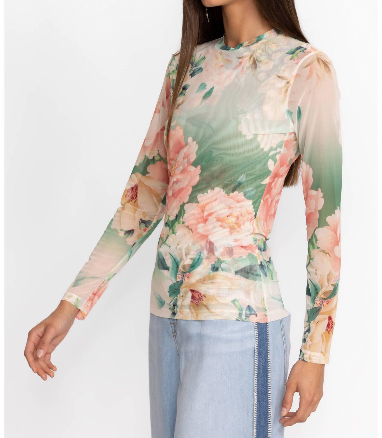 Johnny Was - RUKSANA NATALIE LONG SLEEVE MESH TEE
