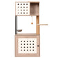 Cat Tree with Litter Box Enclosure and Large Hammock