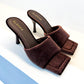 Alohas - Women's Puffy Velvet Block Heel