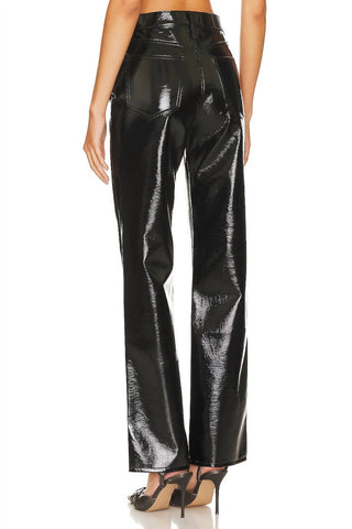 Pistola - Cassie Shinny High-Rise Straight Pants