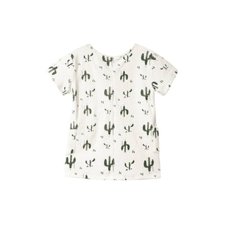 Omamimini - Girls' Shift Terry Dress with Pockets