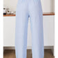 Milio Milano - Linen smocked waist palazzo pant