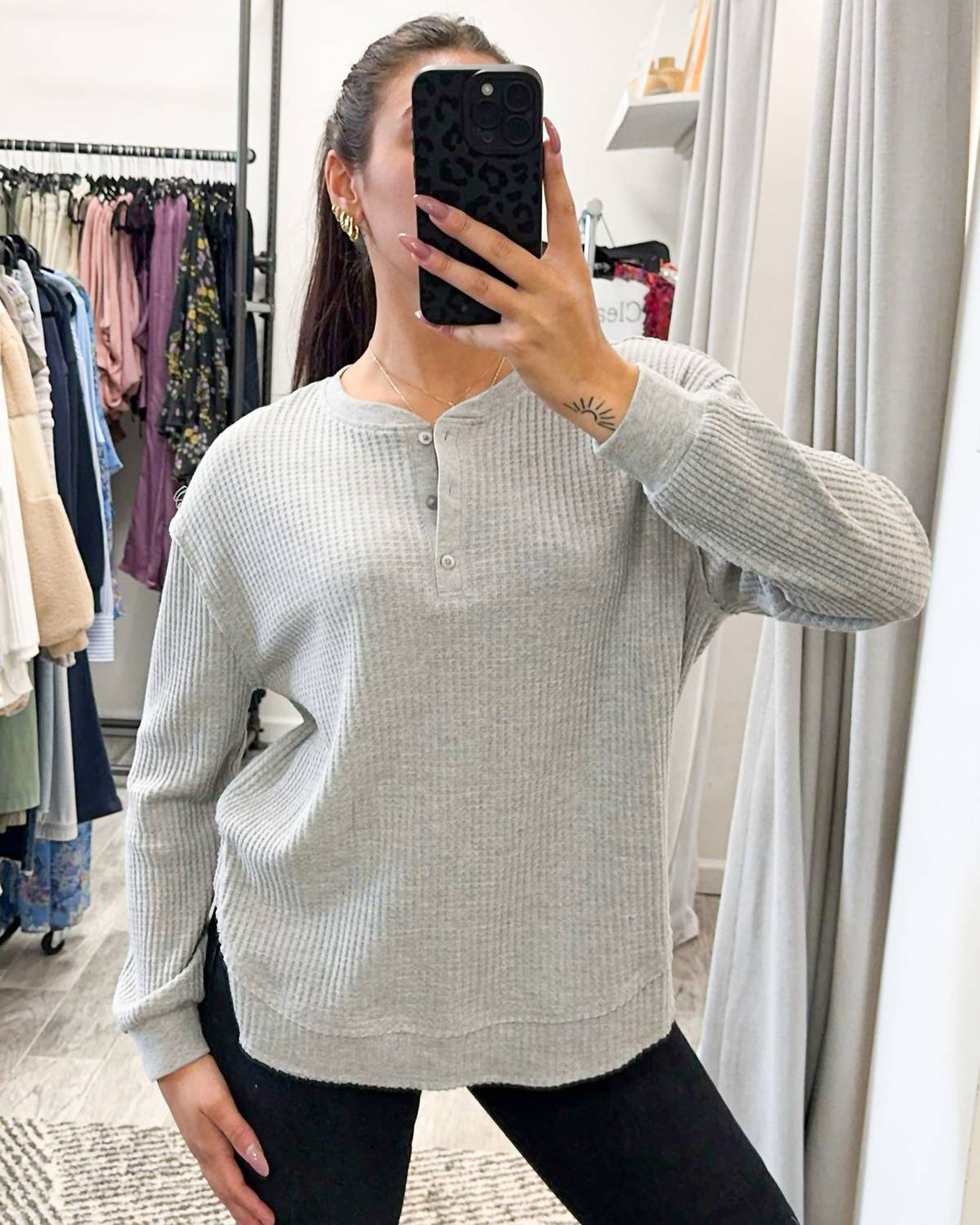Z Supply - Jax Cozy Waffle Henley Long Sleeve