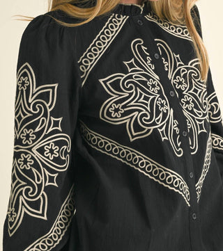 &Merci - Lanie Embroidered Top