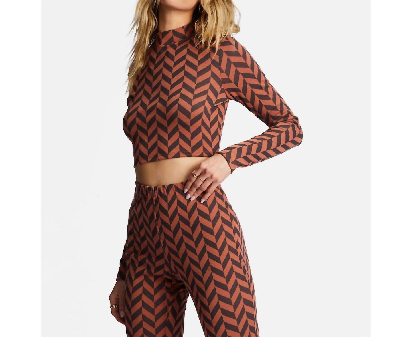 Billabong - New Heights Mock Neck Crop Top
