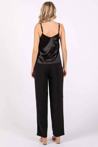 Trendsi - GeeGee High-Waisted Pleated Pants