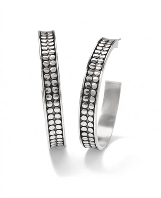Brighton - Women's Pebble Dot Medium Hoops