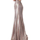 Jovani - Metallic Shimmer Gown