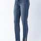 Judy Blue - Hi Waist Fray Slit Straight Leg Jeans