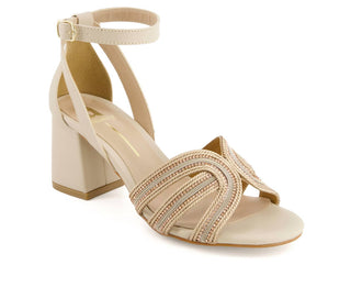 Andrea - Women's Medium Heel Ankle Strap Sandals