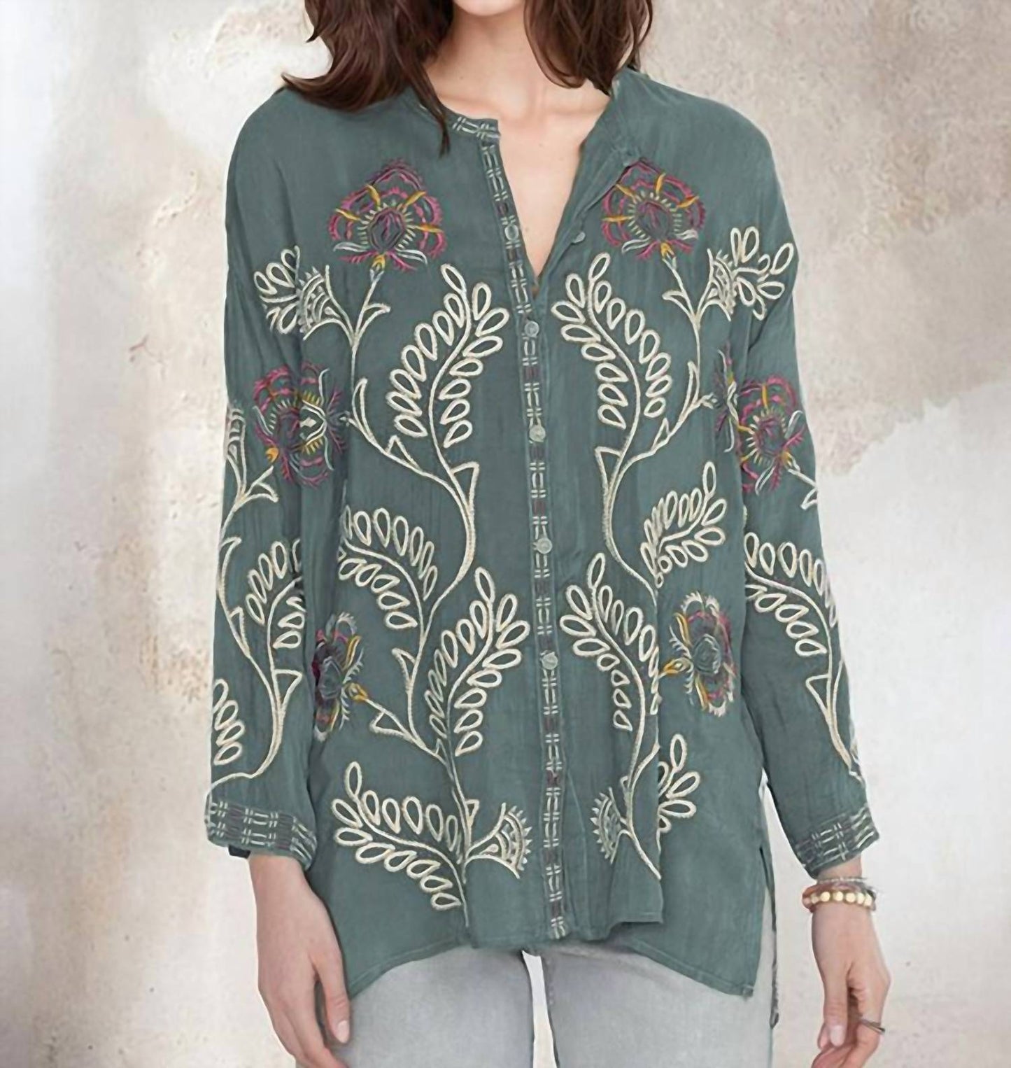 Johnny Was - Slim Audrey Embroidered Tunic