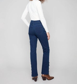 Charlie B - Bootcut Jeans With Gem Buttons
