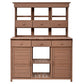 Topmax 65.7'' Tall Garden Potting Bench Table with Hutch