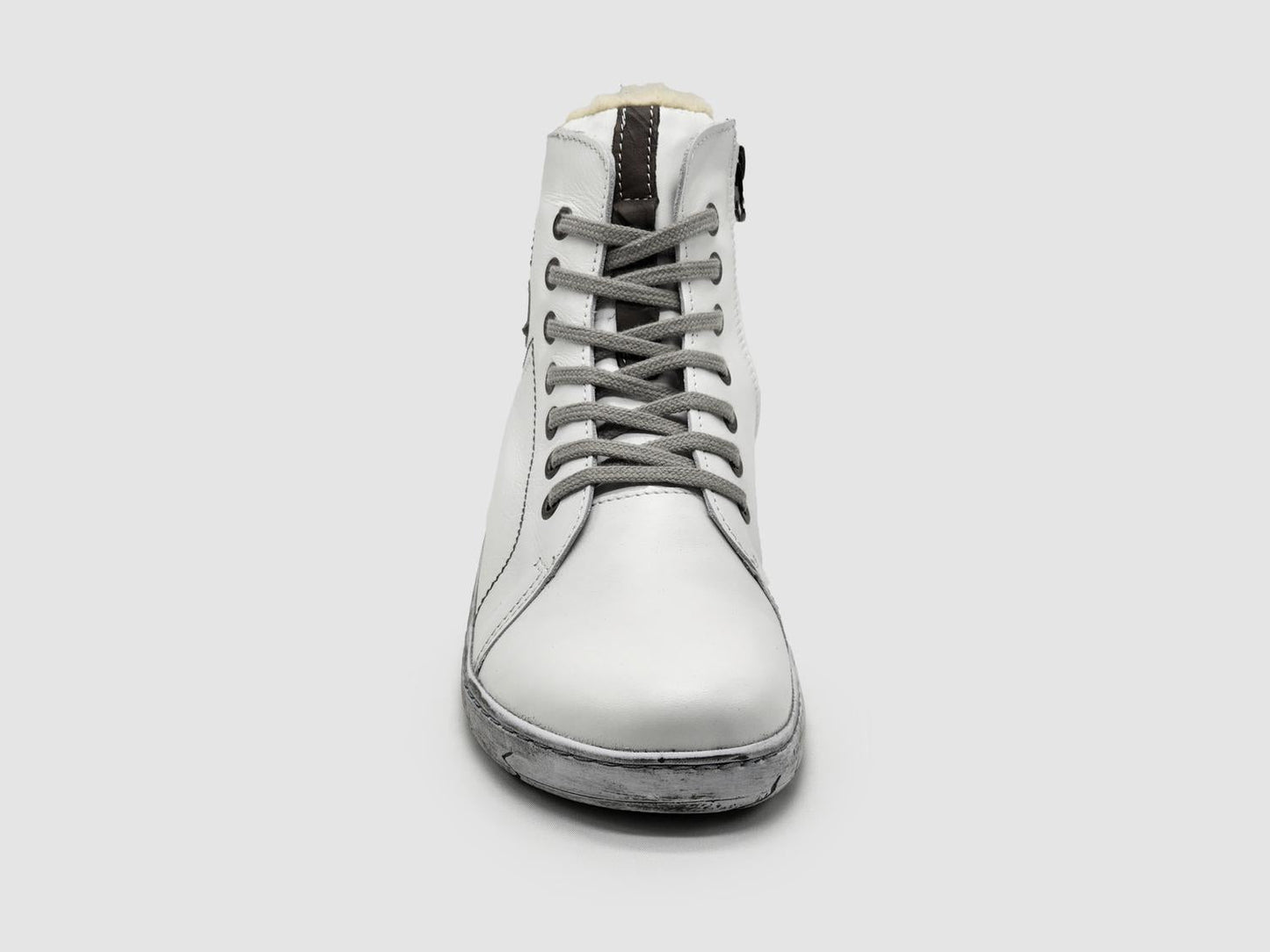 Kcr Group - Women's Original Thick Wool-lined Zip-up Leather Boots