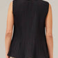 Grade & Gather - Pleated V-Neck Blouse