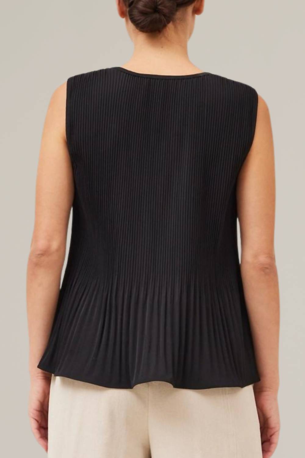Grade & Gather - Pleated V-Neck Blouse