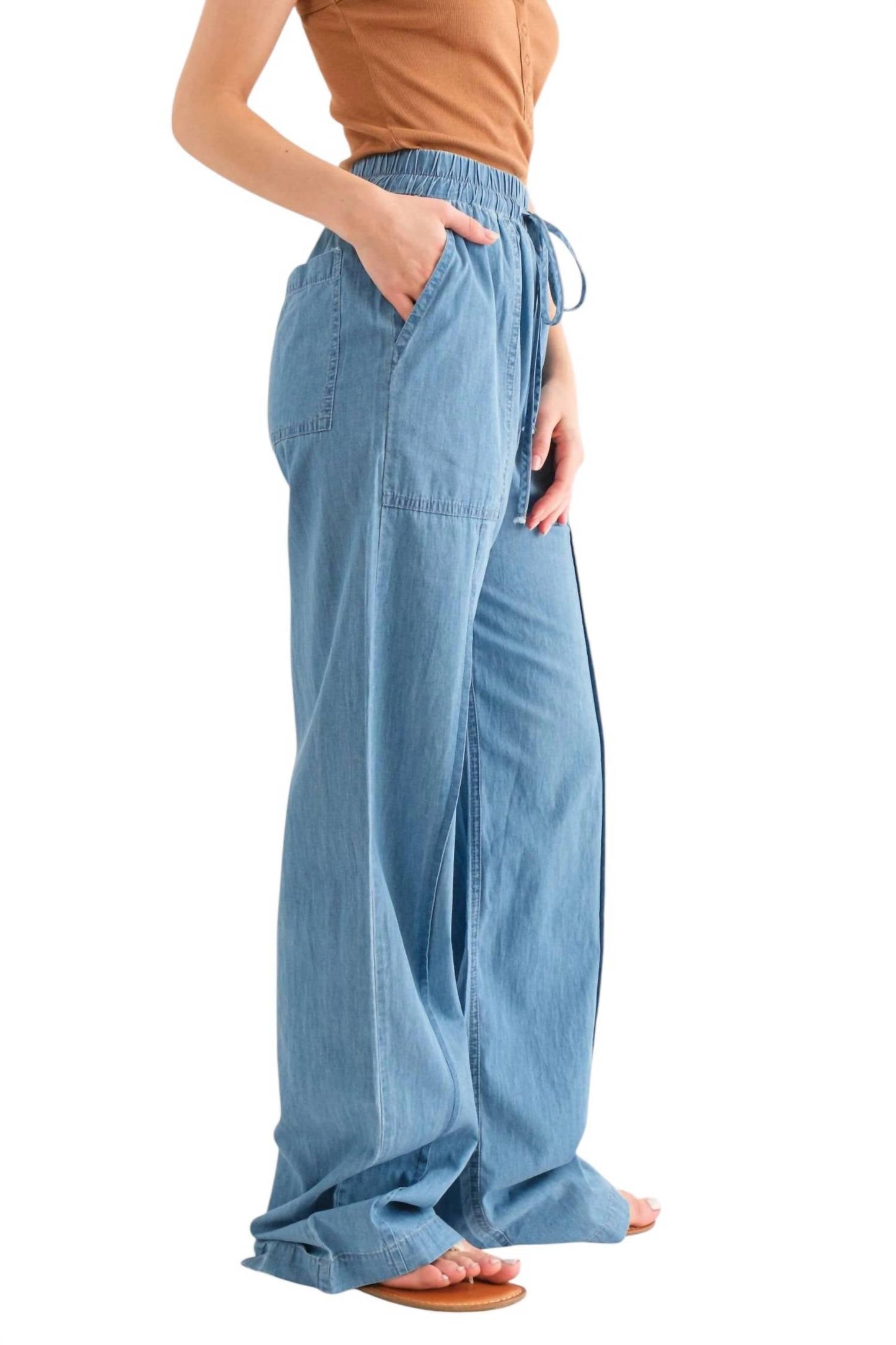 And The Why - Feeling Alive Chambray Pants