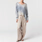 Avant Toi - Frosted Effect Stretch Silk Palazzo Pants