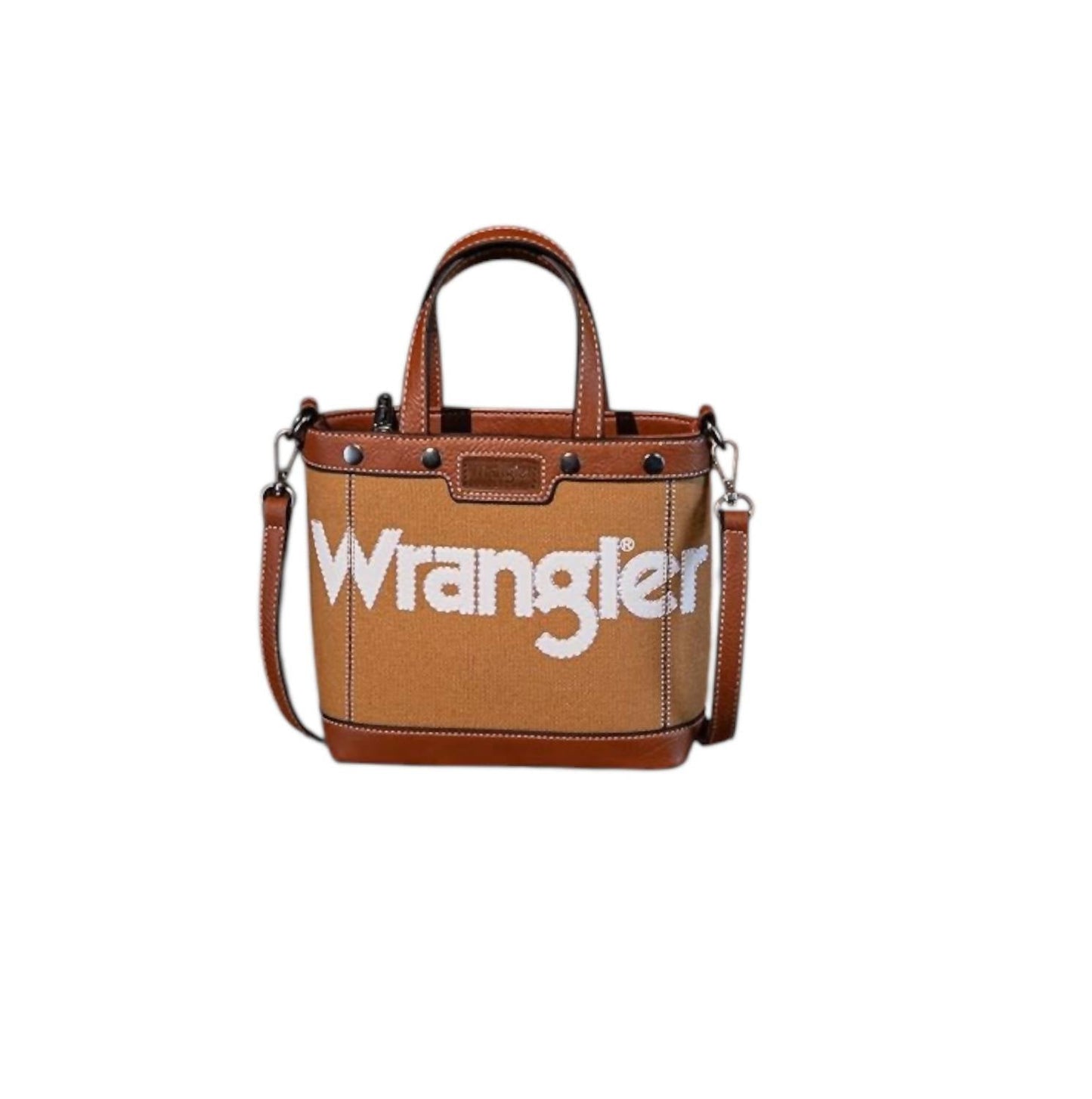 Montana West - Women's Wrangler Canvas Stitch Crossbody Tote
