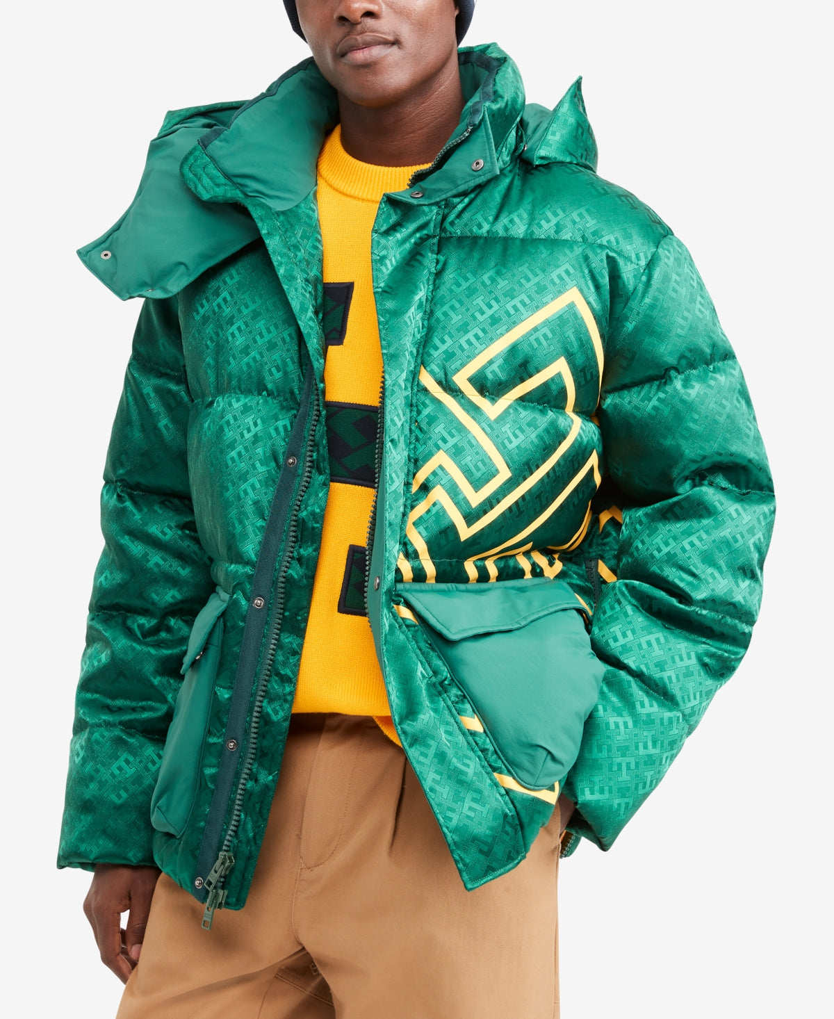 Tommy Hilfiger x Anthony Ramos Men's Monogram Puffer Jacket