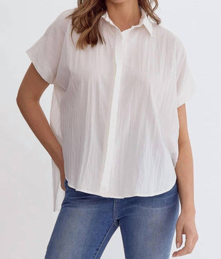 Entro - Short Sleeve Flowy Top