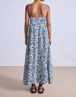 Apiece Apart - Lace Floral Flax Viviana Tank Maxi Dress