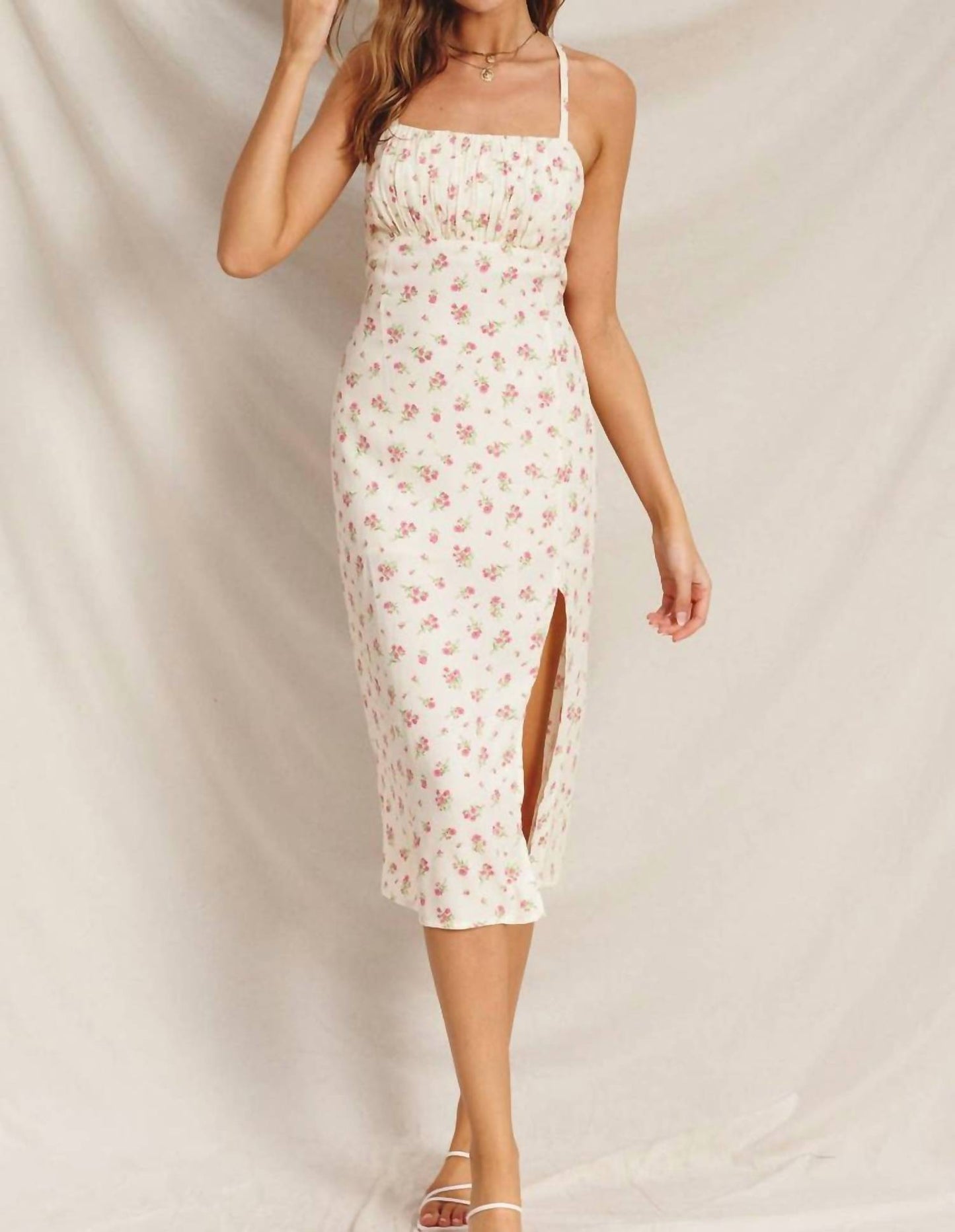 Dress Forum - Pretty Little Rose Tieback Midi Dress