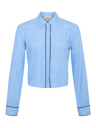 L'Agence - Cosette Cropped Poplin Shirt