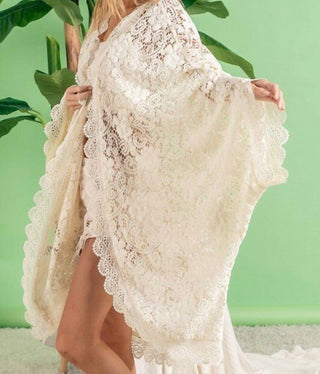 Bibi - Lacey Oversized Lace Cocoon Cardigan