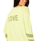 French Kyss - Long Sleeve Love V-Neck Top