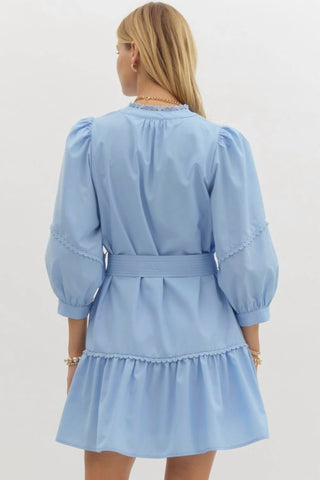 Entro - Scallop Trim Mini Dress