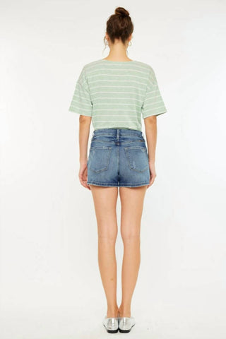 Kancan - High Rise Mom Shorts