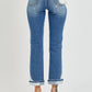 Risen - High Rise Medium Bleach Denim Jeans