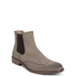 Men's Beige Perforated Wingtip Chelsea Boots