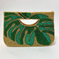 Golden Stella - Women's Beaded Leaf Handbag