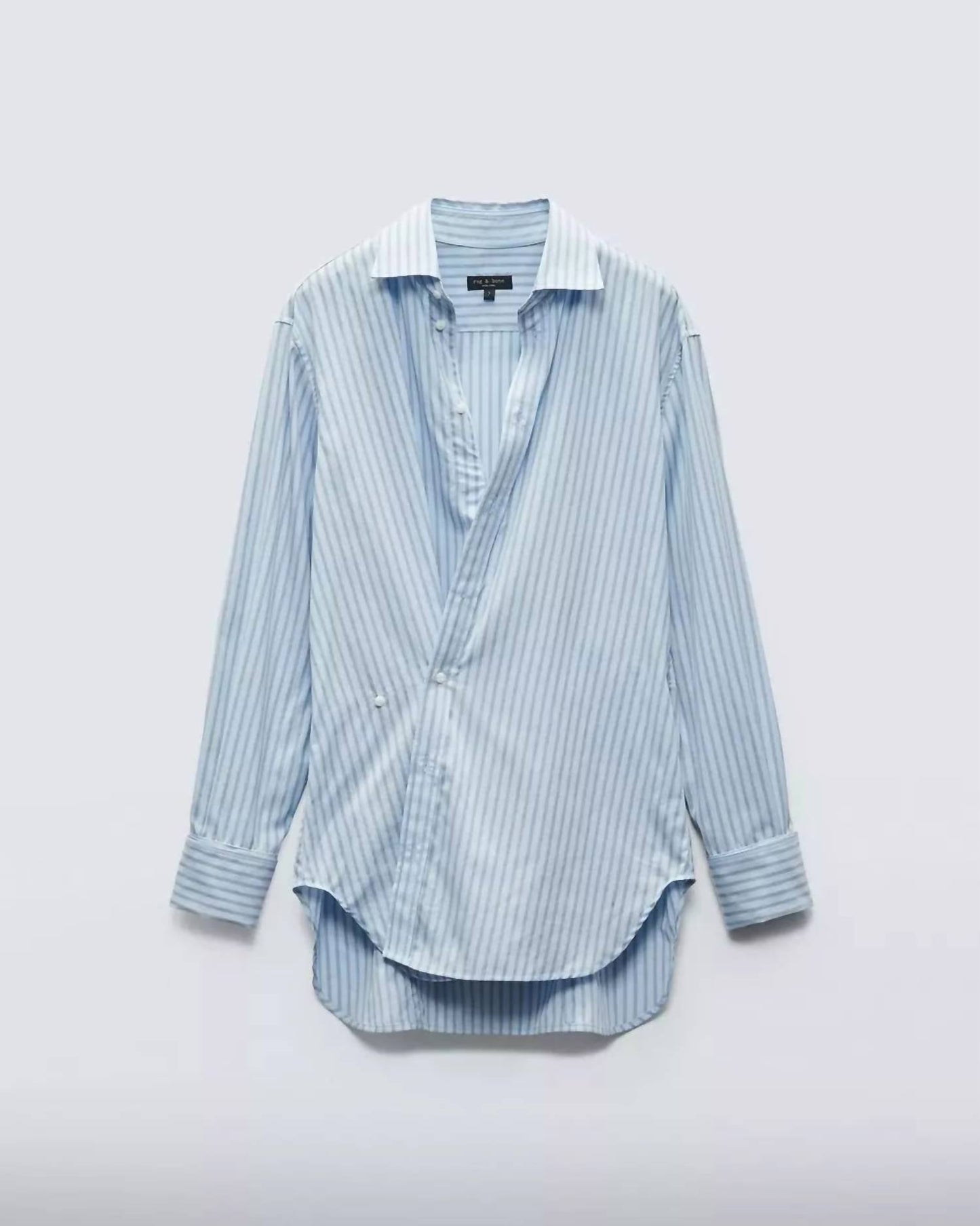 Rag & Bone - Indiana Striped Cotton Poplin Shirt