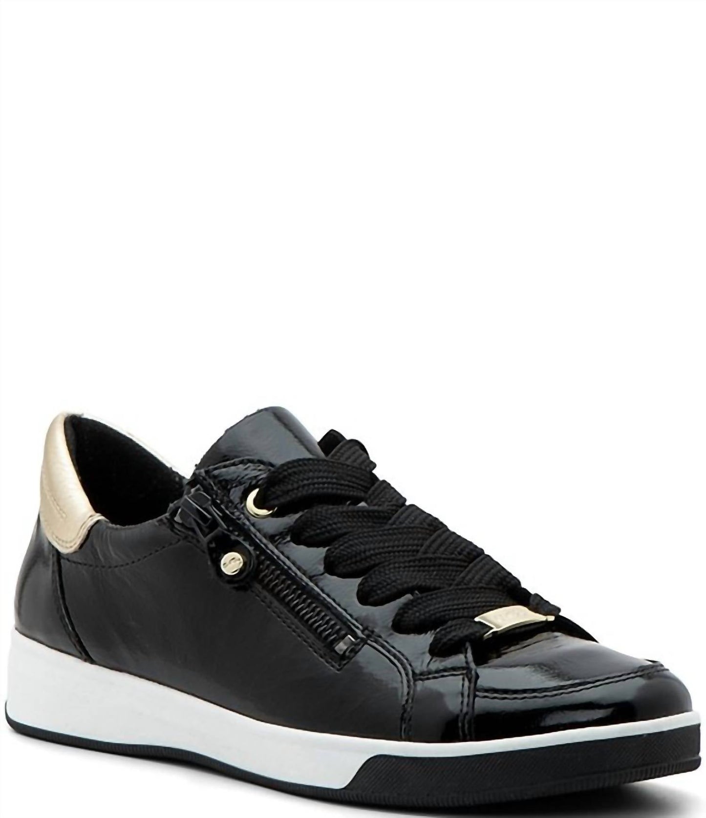 Ara - Women Rei Low Leather Zip Sneakers