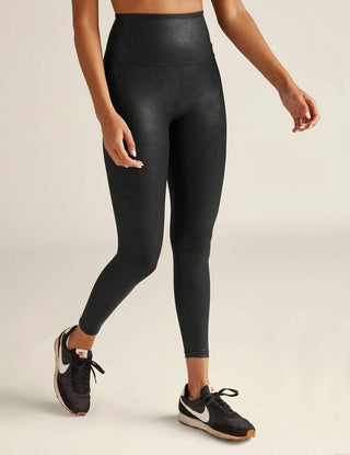 Beyond Yoga - Spacedye Caught In The Midi Leatherette Leggings