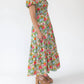 Entro - Garden Floral Puff Sleeve Maxi Dress