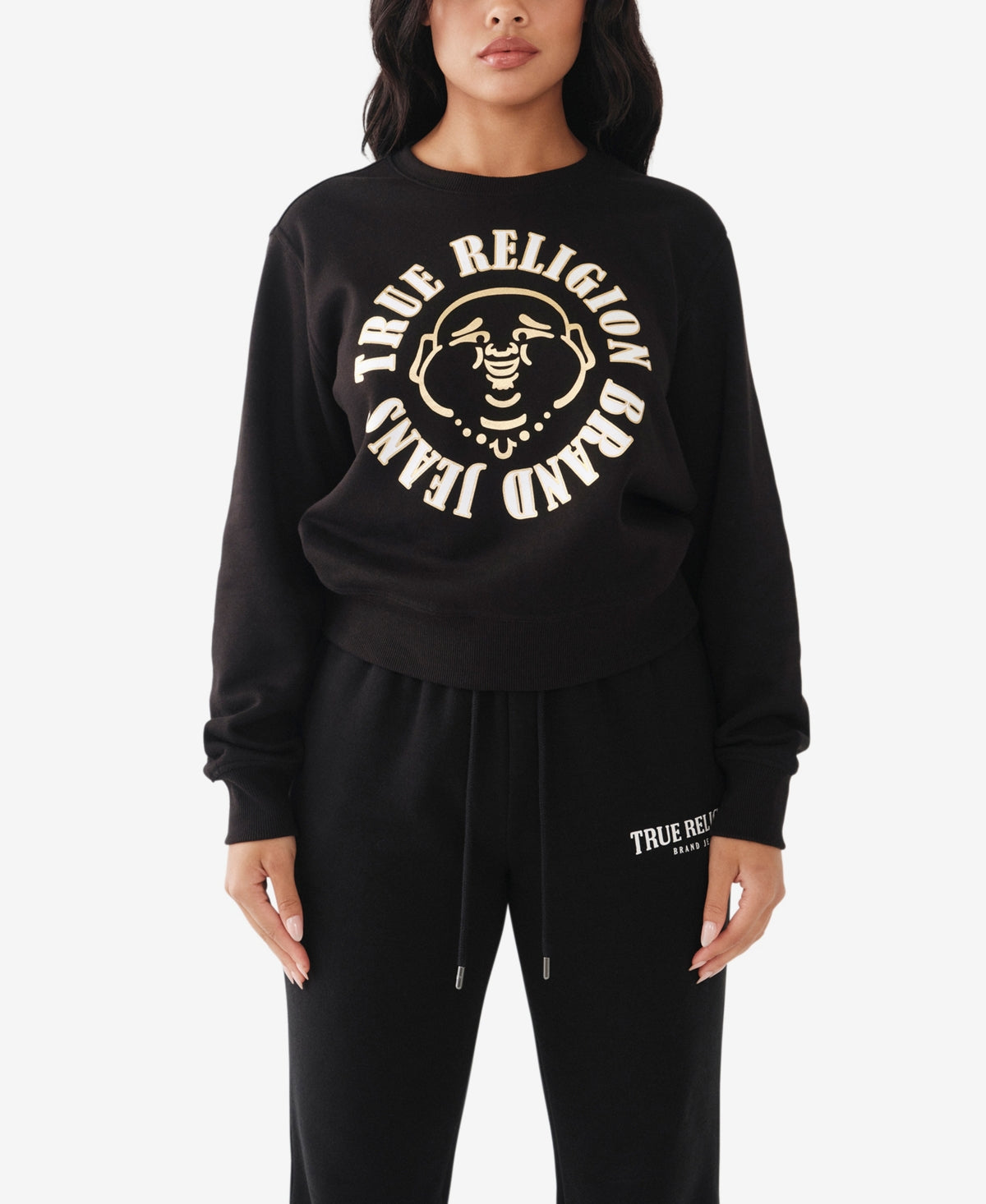 True Religion Women's Relaxed Pullover Sweatshirt