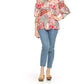 Papillon - Women's Jessica Bold Floral Button Front Top