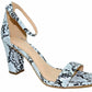 Madden Girl - Women's Snake Print Block Heel Sandals