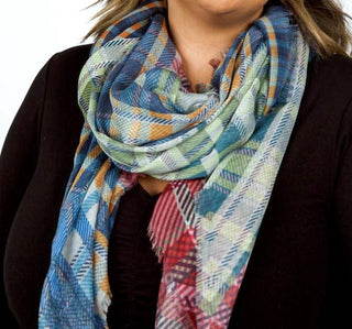 Echo - Patched Plaid Wrap