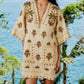 Farm Rio - Coconut Tree Tapestry Mini Tunic Dress
