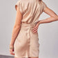 Do+Be - Collar Button Up Front Tie Dress