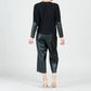 Clara Sunwoo - Dolman Sleeve Liquid Leather Cuff Top