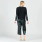 Clara Sunwoo - Dolman Sleeve Liquid Leather Cuff Top