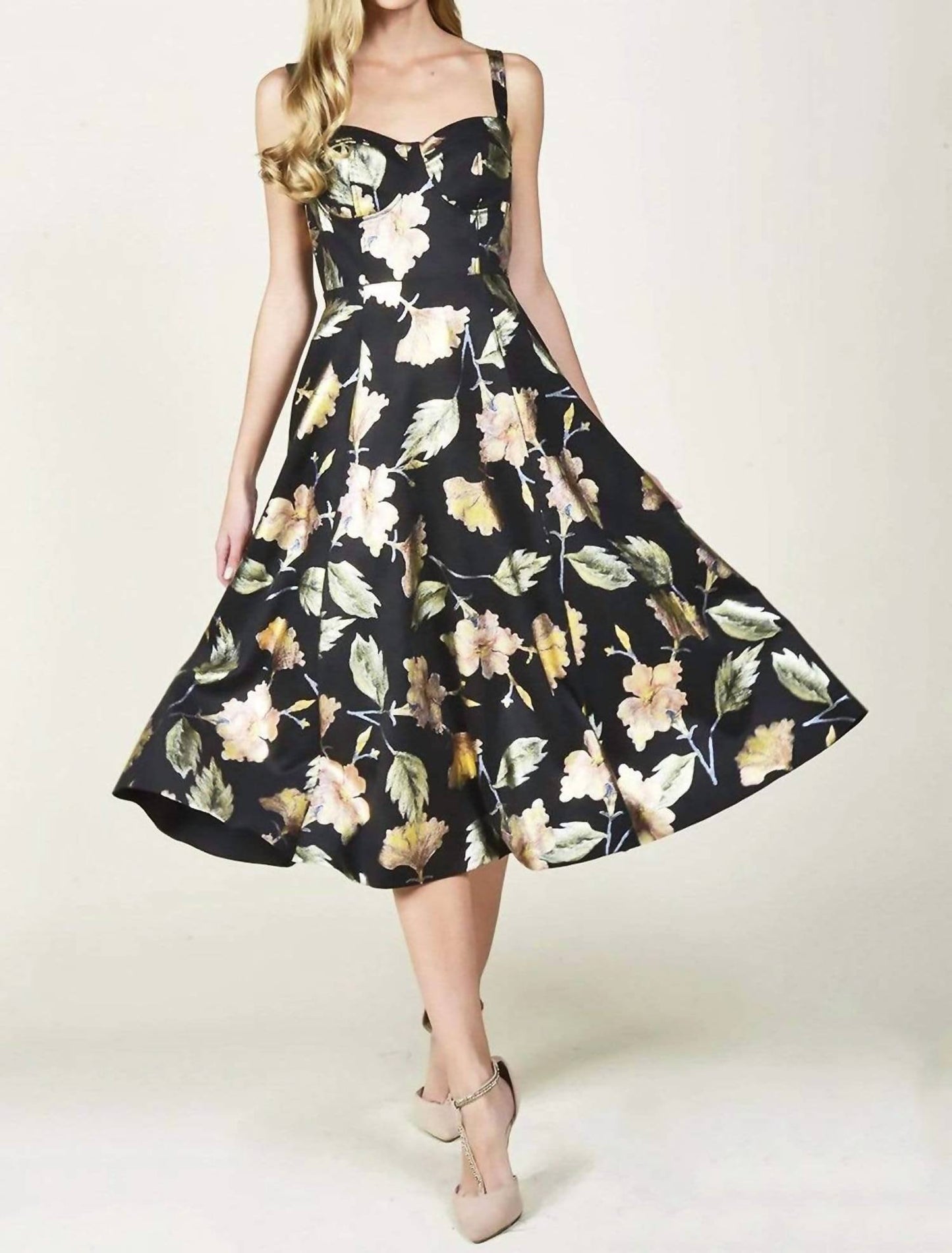 Eva Franco - Nadia Metallic Midi Dress