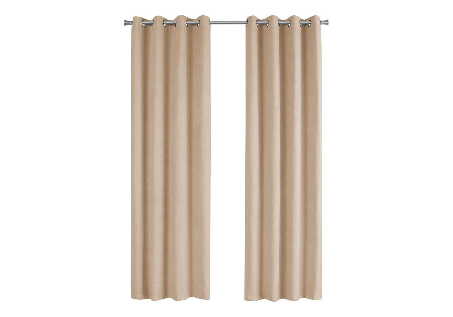 2 Pieces Set Room Darkening Curtain Panels with Grommet