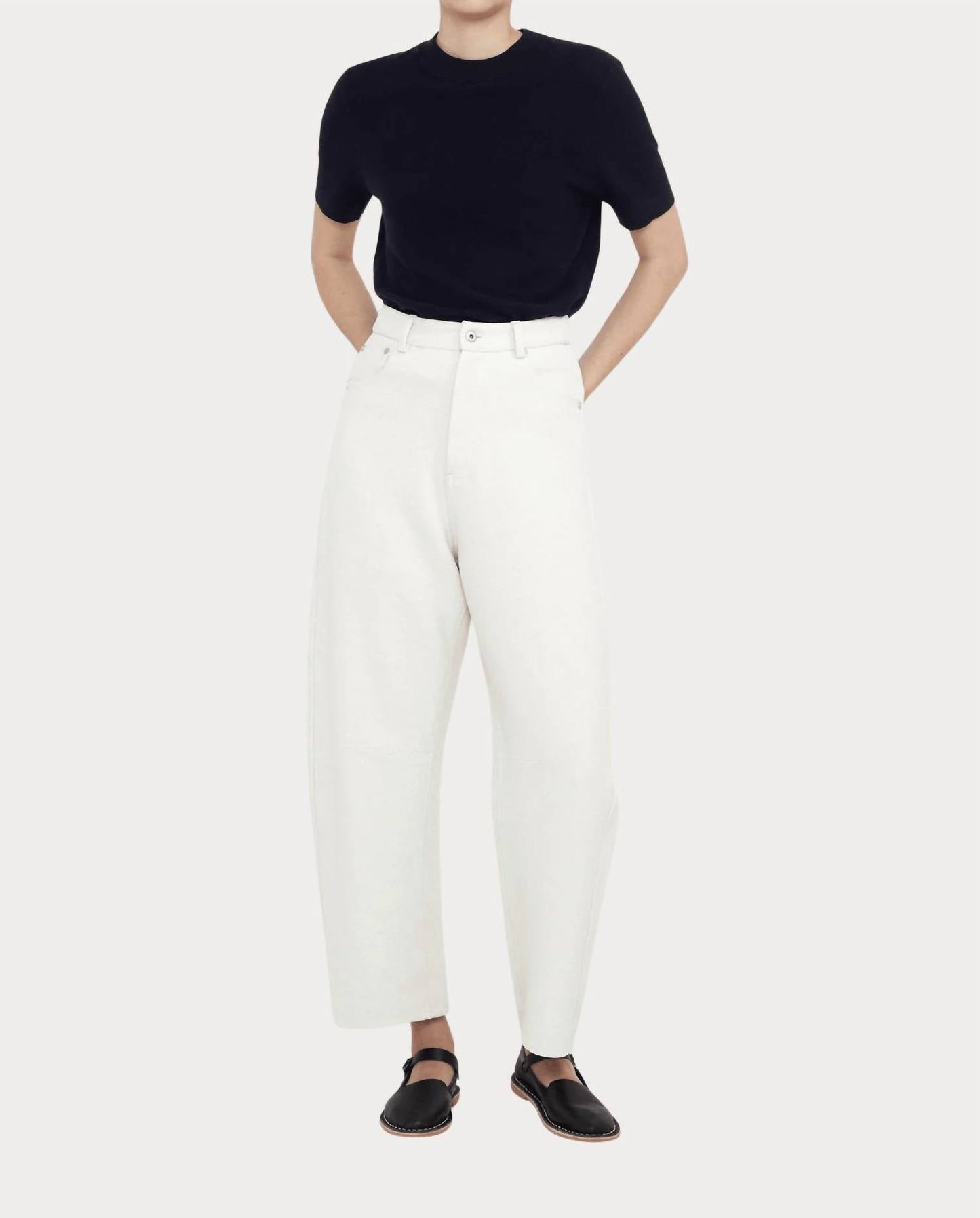 7115 By Szeki - Relaxed Curve Legged Trouser